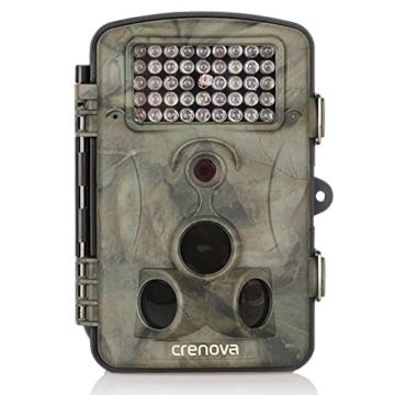 Crenova 12MP 1080P HD Wildkamera 120° Breite Vision Infrarote 20m Nachtsicht 2.4" LCD Jagdkamera Jagdzeug Überwachungskamera -
