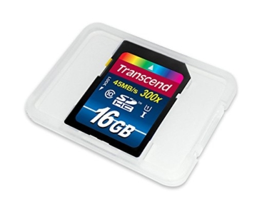 Transcend TS16GSDU1 Class 10 Premium SDHC 16GB Speicherkarte UHS-I (Amazon frustfreie Verpackung) - 